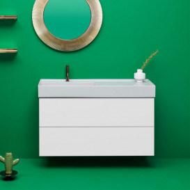 Тумба під мушлі Laufen Kartell 118х45 см МДФ білий матовий H4076480336401