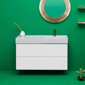 Тумба под раковину Laufen Kartell 118х45 см МДФ белый матовый H4076490336401