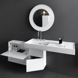 Тумба під раковину Laufen Kartell 120х27 см МДФ білий матовий H4082920336401