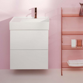 Тумба под раковину Laufen Kartell 58х45 см МДФ белый матовый H4075680336401