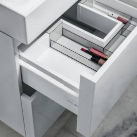 Тумба під раковину Laufen Kartell 58х45 см МДФ сіра галька H4075680336411