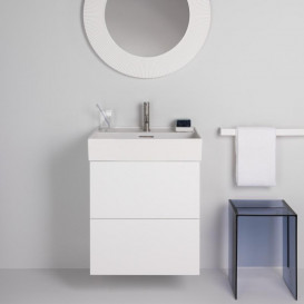 Тумба під раковину Laufen Kartell 58х45 см МДФ білий H4075690336401