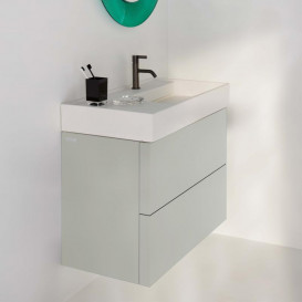 Тумба под раковину Laufen Kartell 88х45 см МДФ серая галька H4076080336411