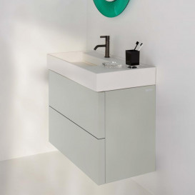 Тумба под раковину Laufen Kartell 88х45 см МДФ серая галька H4076180336411