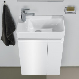 Тумба под раковину Laufen Pro S подвесная 47х27,5 см полка справа МДФ белый глянцевый H4830010954751