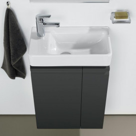 Тумба под раковину Laufen Pro S подвесная 47х27,5 см полка справа МДФ графит H4830010954801
