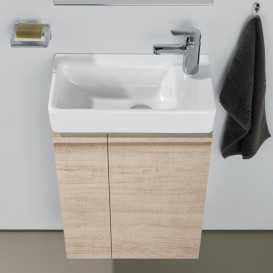 Тумба под раковину Laufen Pro S подвесная 47х27,5 см полка слева МДФ светлый дуб H4830020954791