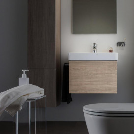 Тумба под раковину Laufen Pro S подвесная 52х45 см МДФ светлый дуб H4833520964791