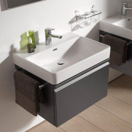 Тумба под раковину Laufen Pro S подвесная 61,6х45 см МДФ графит H4834220964801