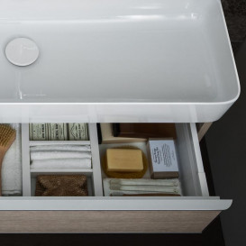 Тумба под раковину Laufen Space подвесная 118,1х40,8 см HPL светлый орех H4102221601011