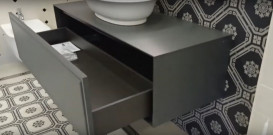 Тумба под раковину Laufen The New Classic 120 см с отверстием в центре МДФ/ДСП серый H4060210856271