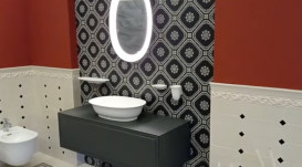 Тумба под раковину Laufen The New Classic 120 см с отверстием в центре МДФ/ДСП серый H4060210856271