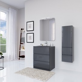 Тумба под раковину Marsan Adele-2 700 МДФ графит Adele2-700graphite