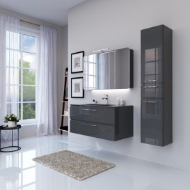 Тумба под раковину Marsan Adele 900 МДФ графит Adele900graphite