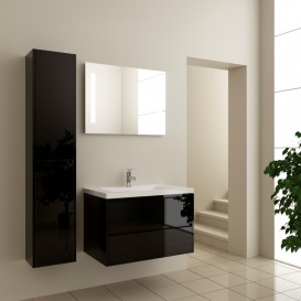 Тумба під раковину Marsan Alexis 800 МДФ чорний Alexis800black