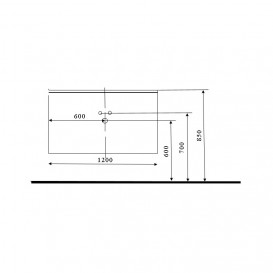 Тумба під раковину Marsan Amelie 1200 МДФ капучино Amelie1200cappuccino