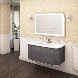 Тумба під раковину Marsan Amelie 1200 МДФ графіт Amelie1200graphite