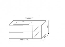 Тумба под раковину Marsan Chester 1150 МДФ белый Chester3-1150white