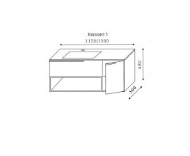 Тумба под раковину Marsan Chester 1150 МДФ белый Chester5-1150white