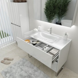 Тумба под раковину Marsan Justin 1050 МДФ белый Justin1050белый