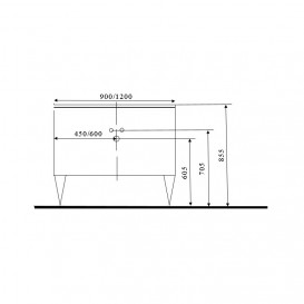 Тумба под раковину Marsan Malvine 1200 МДФ черный Malvine1200black