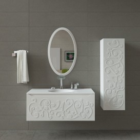 Тумба под раковину Marsan Marsel 1200 МДФ белый Marsel1200white