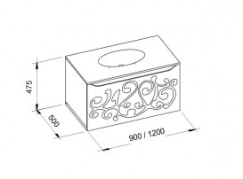 Тумба під раковину Marsan Marsel 900 МДФ білий Marsel900white
