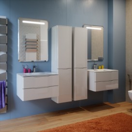 Тумба під раковину Marsan Martin 1100 МДФ білий Martin1100white