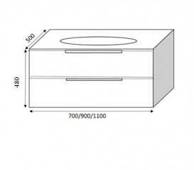 Тумба під раковину Marsan Martin 1100 МДФ білий Martin1100white