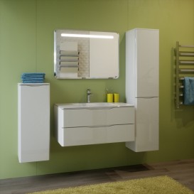 Тумба під раковину Marsan Martin 900 МДФ білий Martin900white