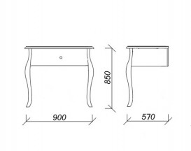 Тумба под раковину Marsan Milena 900 МДФ белый Milena900white
