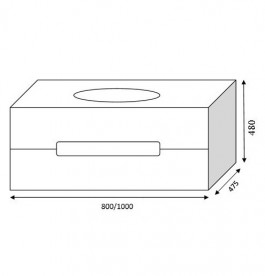 Тумба под раковину Marsan Modeste 1000 МДФ белый Modeste1000white