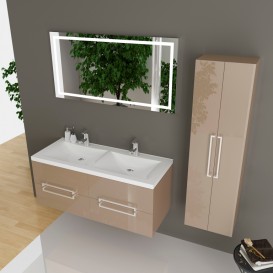 Тумба под раковину Marsan Monique 1200 МДФ капучино Monique1200cappuccino