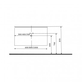 Тумба під раковину Marsan Monique 600 МДФ білий Monique600white