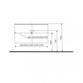 Тумба под раковину Marsan Nikolet 1000 МДФ графит Nikolet1000graphite