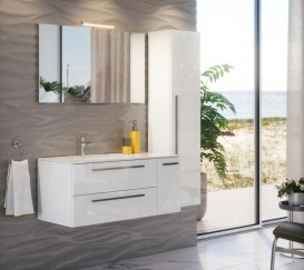 Тумба під раковину Marsan Oscar 1050x500 права / ліва МДФ білий Oscar1050x500белый