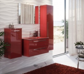 Тумба під раковину Marsan Oscar 600x475 МДФ кармін Oscar600x475кармин