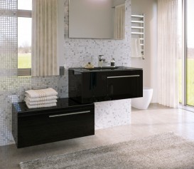 Тумба под раковину Marsan Oscar 800x475 МДФ черный Oscar800x475черный-1