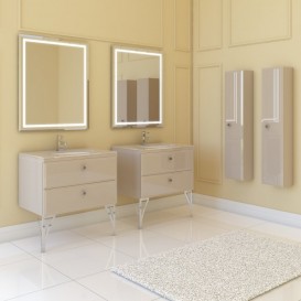 Тумба под раковину Marsan Shantal 750 МДФ капучино глянец SHANTAL750капучино