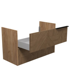 Тумба під раковину Мийдодир Cubic 100-A 97х42,8 см ДСП дуб підсмажений 00-0008590