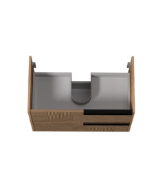 Тумба під раковину Мийдодир Cubic 80-A 77х42,8 см ДСП дуб підсмажений 00-0008589