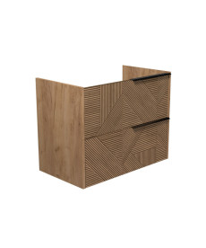 Тумба під раковину Мийдодир Cubic 80-A 77х42,8 см ДСП дуб підсмажений 00-0008589