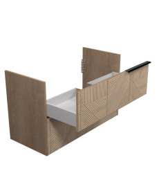 Тумба під раковину Мийдодір Illusion 100-A 97х42,8 см ДСП дуб натуральний 00-0008582