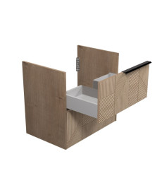 Тумба під раковину Мийдодір Illusion  70-A 66х42,8 см ДСП дуб натуральний 00-0008580