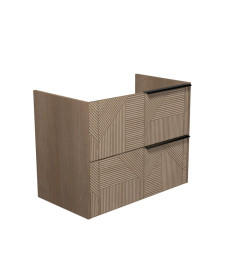 Тумба під раковину Мийдодір Illusion 80-A 77х42,8 см ДСП дуб натуральний 00-0008581