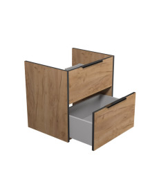 Тумба под раковину Мойдодыр Line Craft 60-А 59х44,5 см ДСП дуб крафт 00-0008015