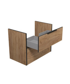 Тумба під раковину Мийдодір Line Craft 70-А 69х44,5 см ДСП дуб крафт 00-0008016