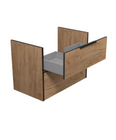 Тумба під раковину Мийдодір Line Craft 80-А 79х44,5 см ДСП дуб крафт 00-0008017