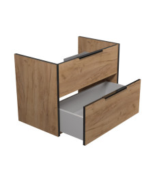 Тумба під раковину Мийдодір Line Craft 80-А 79х44,5 см ДСП дуб крафт 00-0008017