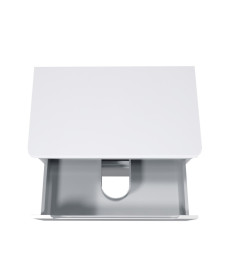 Тумба під раковину Мийдодир Malaga 80-A ST зі стільницею 78х44 см ДСП/МДФ білий глянець 00-0009285